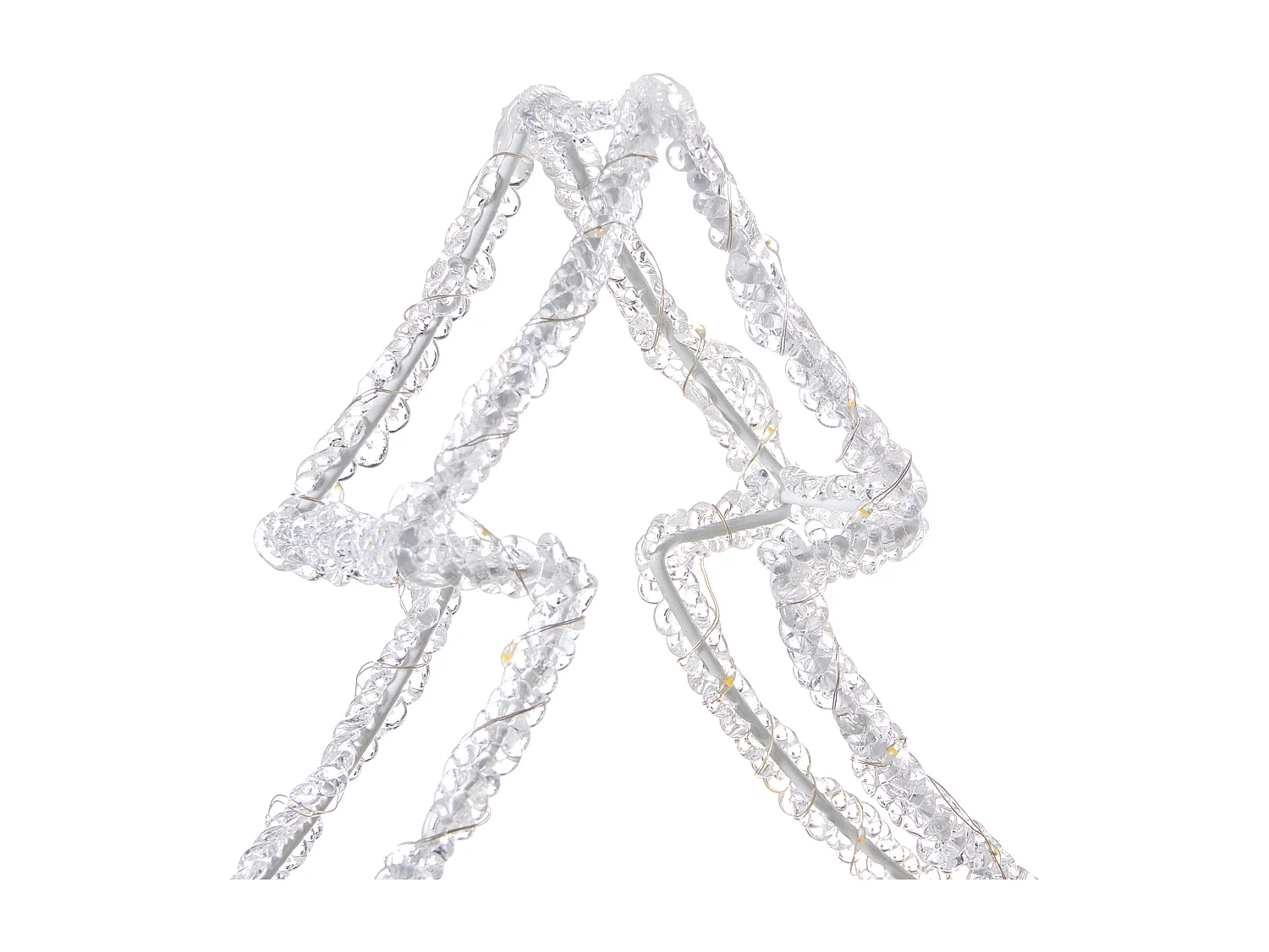 Décoration extérieure LED OLBOAN Arbre de Noël 34 cm Blanc
