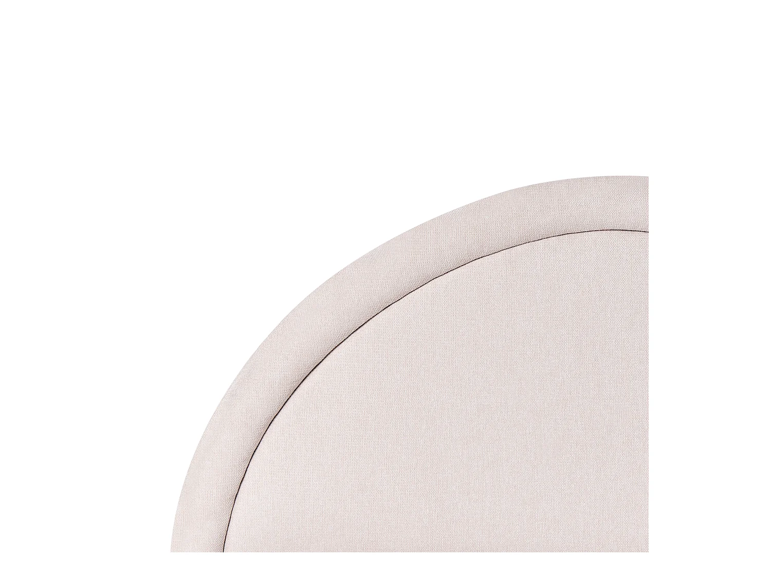 Lit ottoman Tissu MOUZON 160 x 200 cm Beige clair