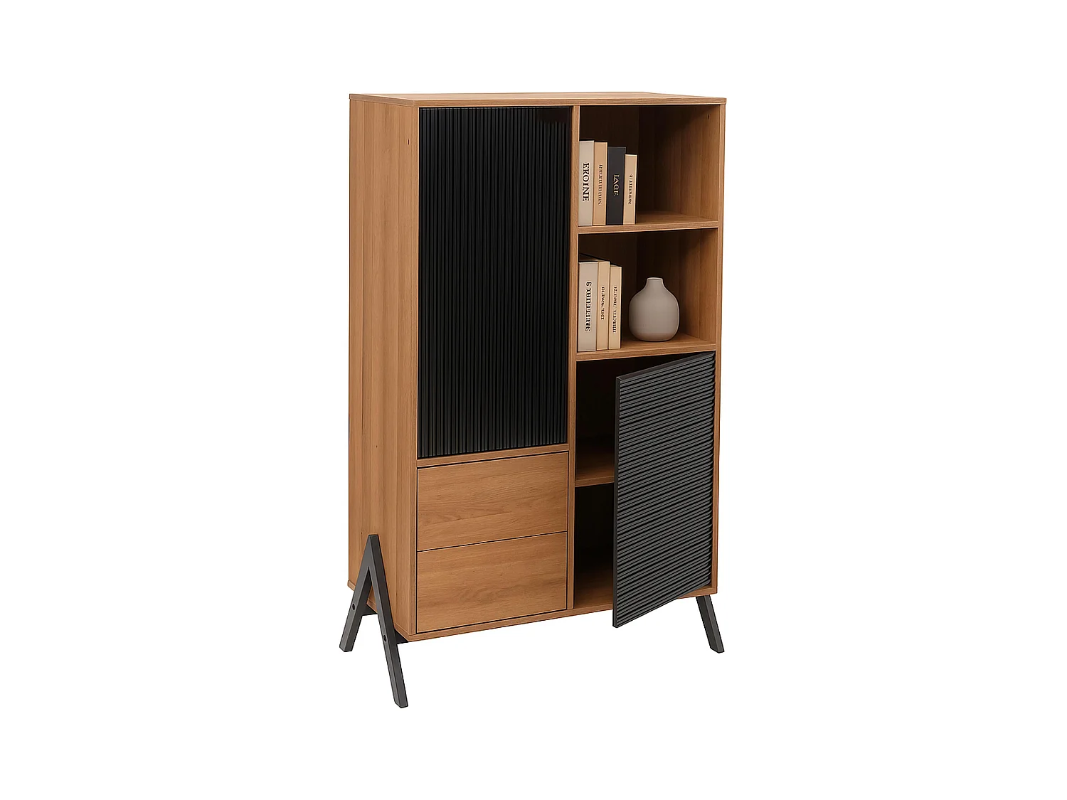 Armoire haute MCW-O40,  naturel