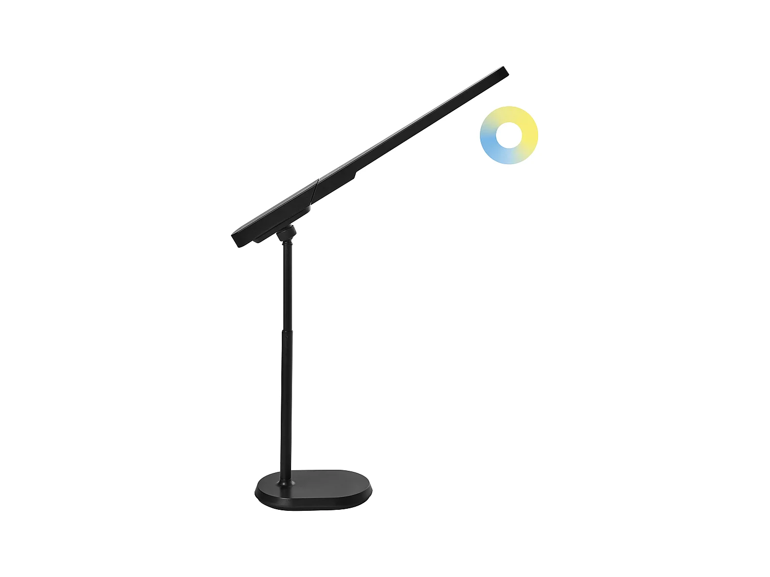 Lampe de bureau LED TUCANA Avec variateur Noir