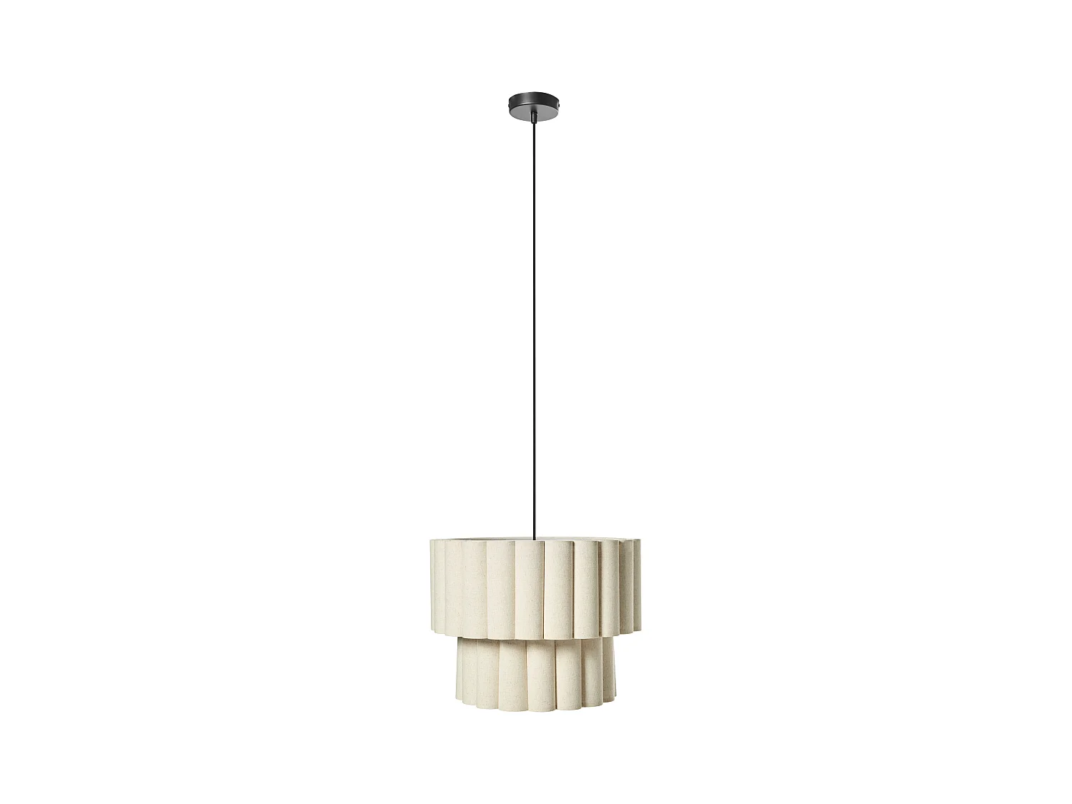 Lampe suspension BELESSA Lin Beige clair