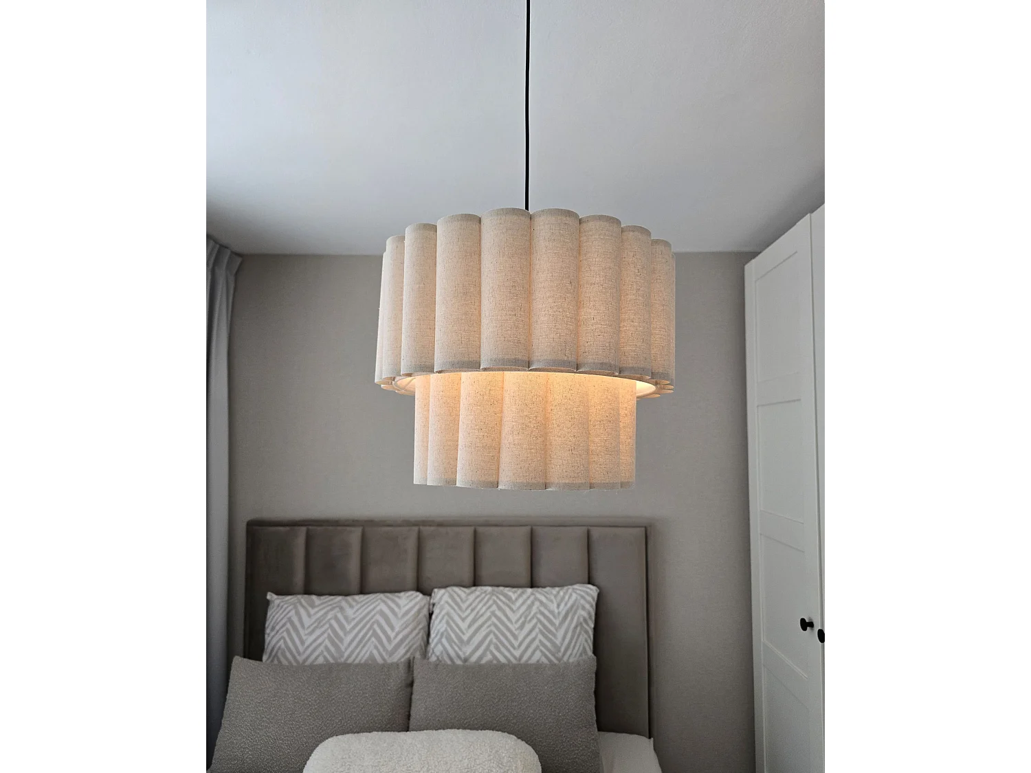 Pendant Lamp BELESSA Linen Light Beige