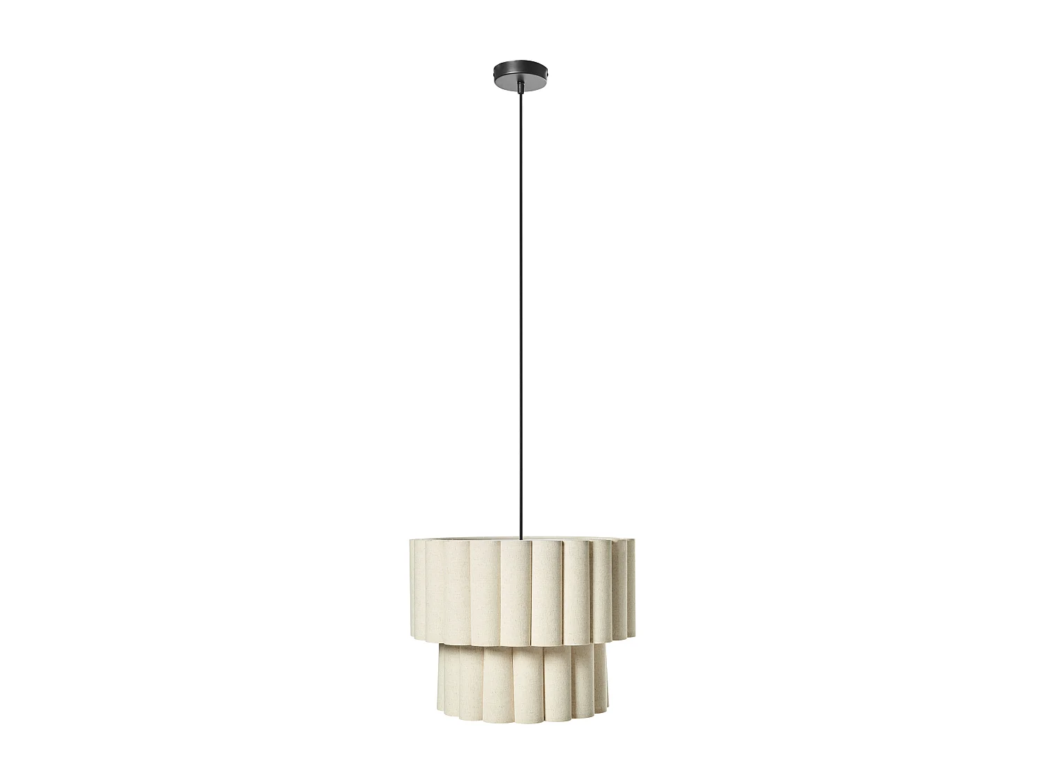 Lampe suspension BELESSA Lin Beige clair