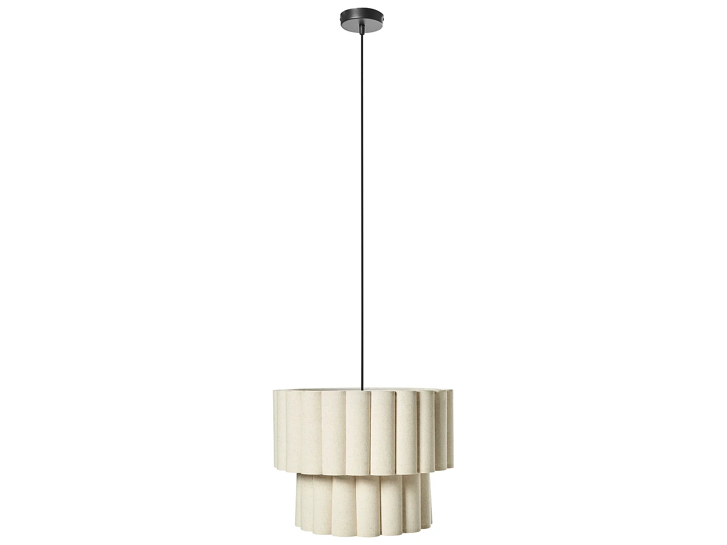 Lampe suspension BELESSA Lin Beige clair