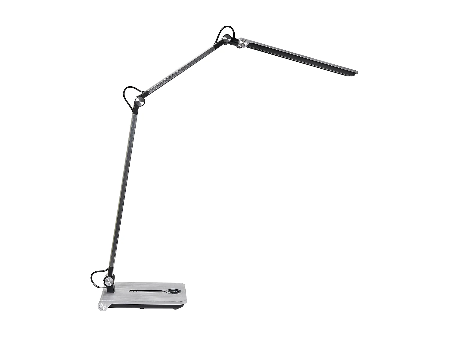 Lampe de bureau LED AQUILA Avec variateur Argenté