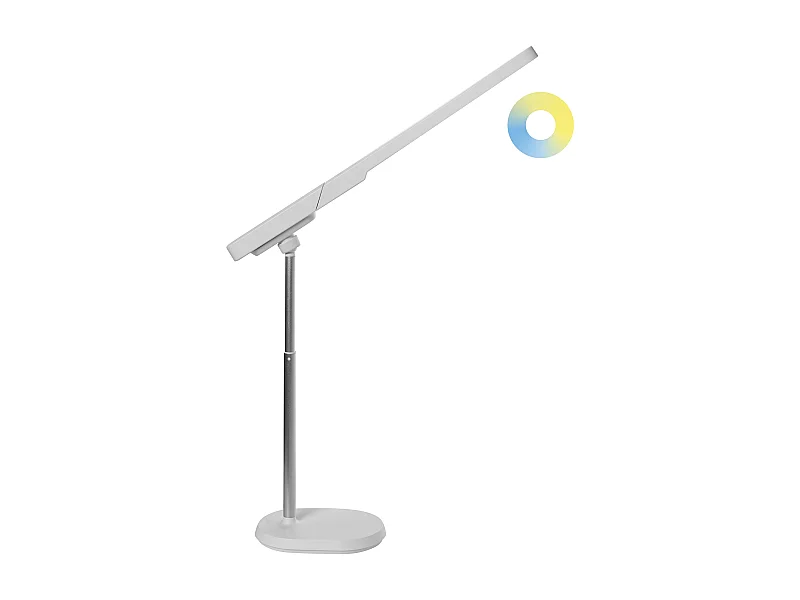Lampe de bureau LED TUCANA Avec variateur Blanc