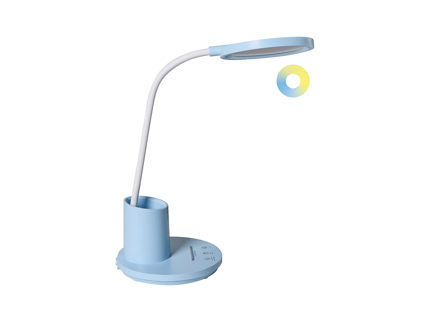 Lampe de bureau LED VELA Avec variateur Bleu
