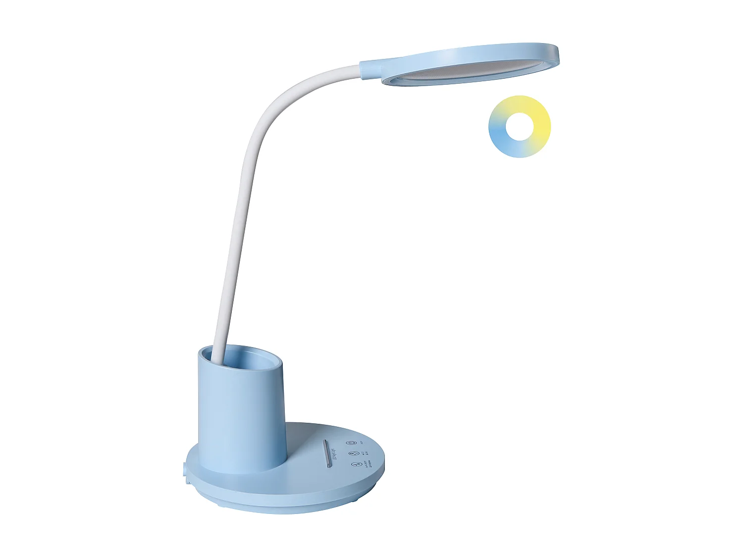 Lampe de bureau LED VELA Avec variateur Bleu
