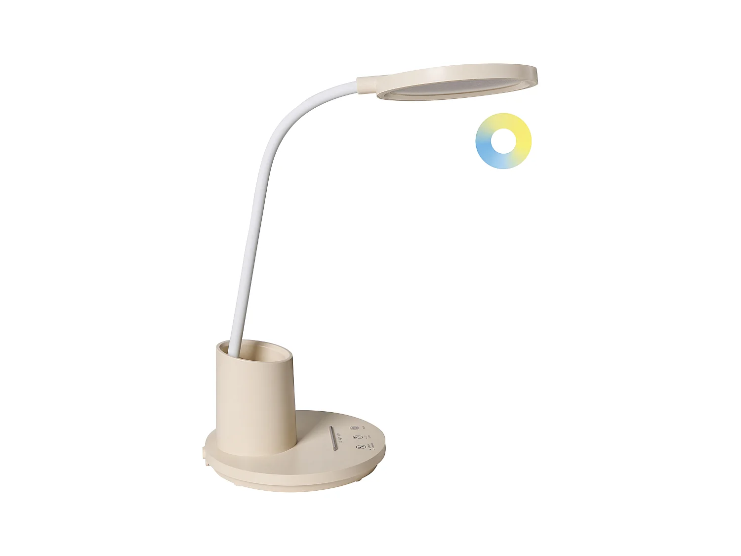 Lampe de bureau LED VELA Avec variateur Beige clair