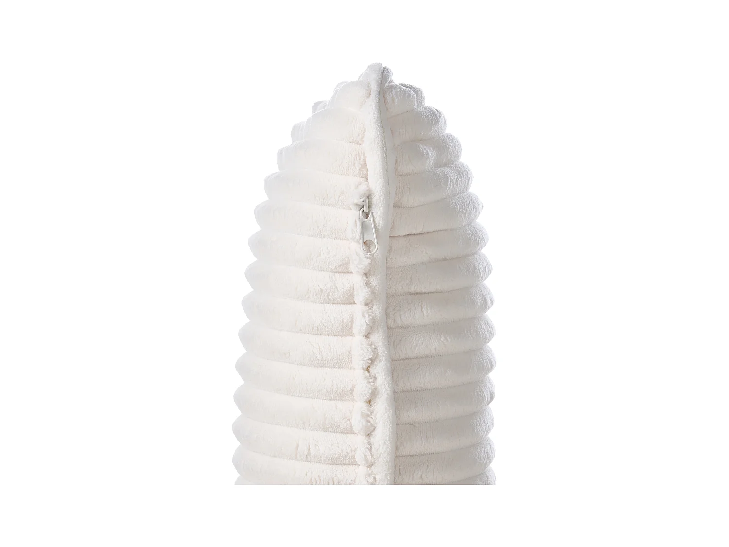 Fauteuil SORSELE Velours côtelé Blanc