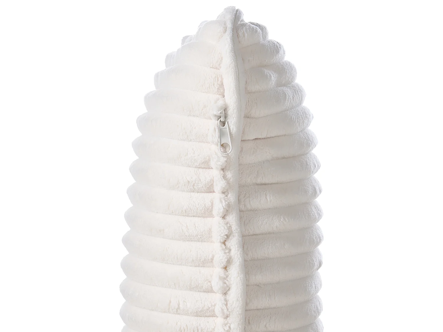 Fauteuil SORSELE Velours côtelé Blanc