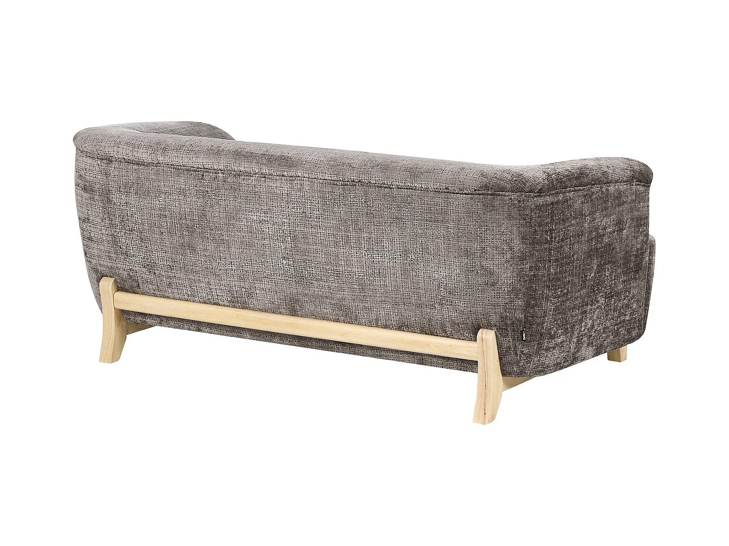 Canapé 2 places ALNOR Tissu chenille Marron