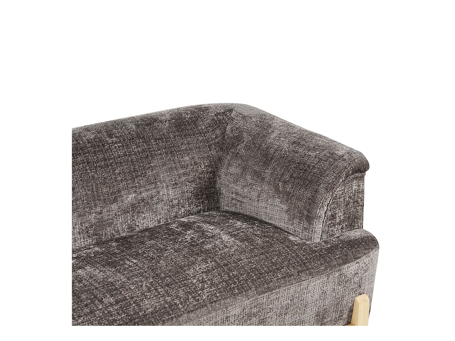 Canapé 2 places ALNOR Tissu chenille Marron