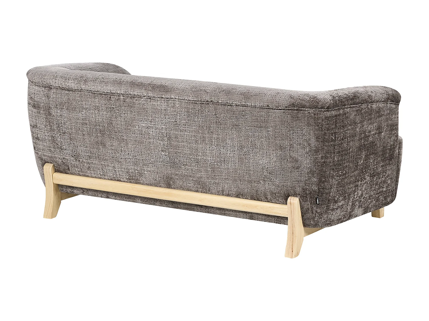 Canapé 2 places ALNOR Tissu chenille Marron