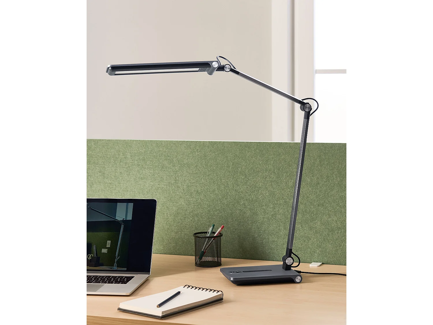 Lampe de bureau LED AQUILA Avec variateur Gris