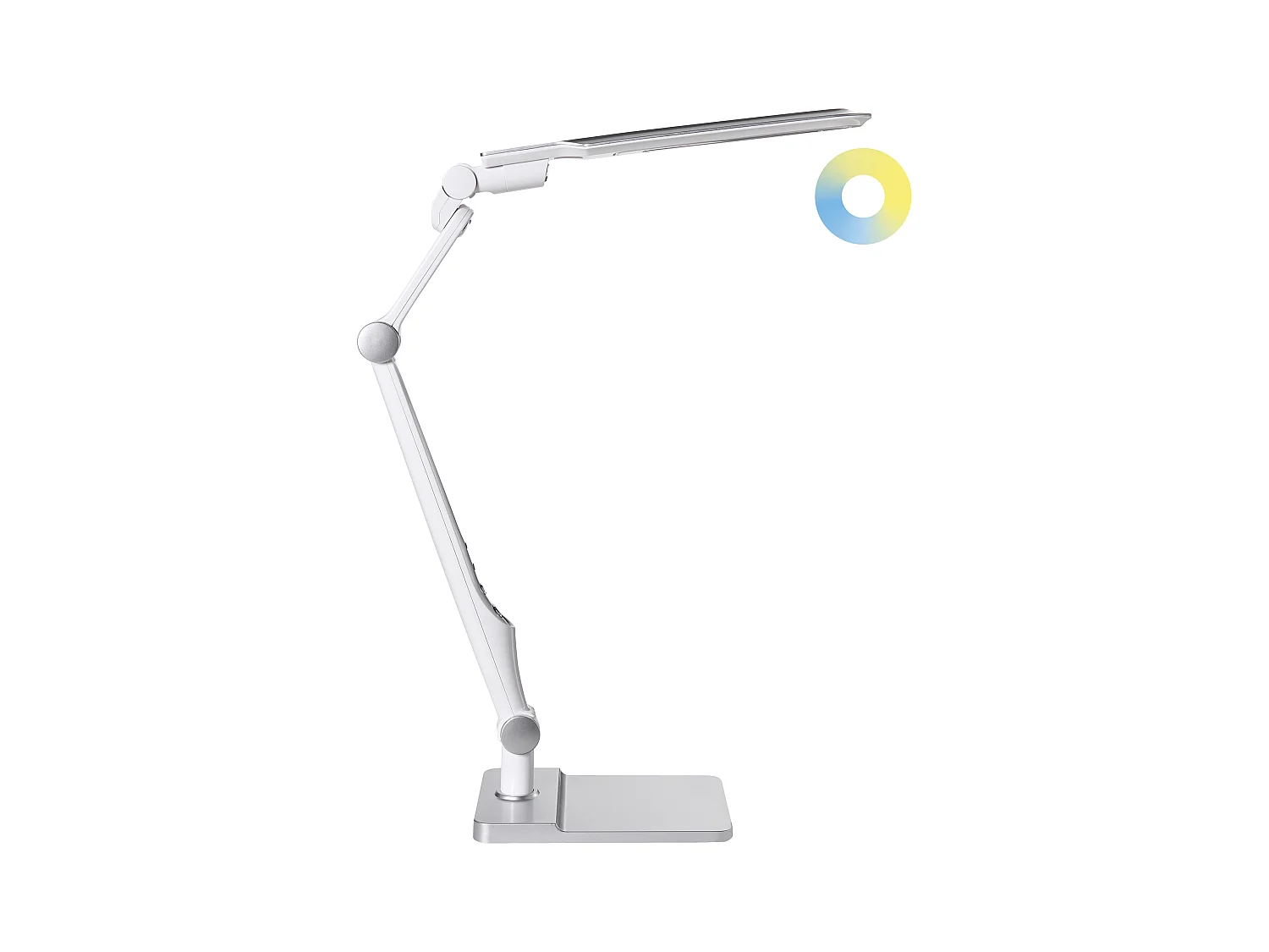 Lampe de bureau LED PEGASI Avec variateur Argenté