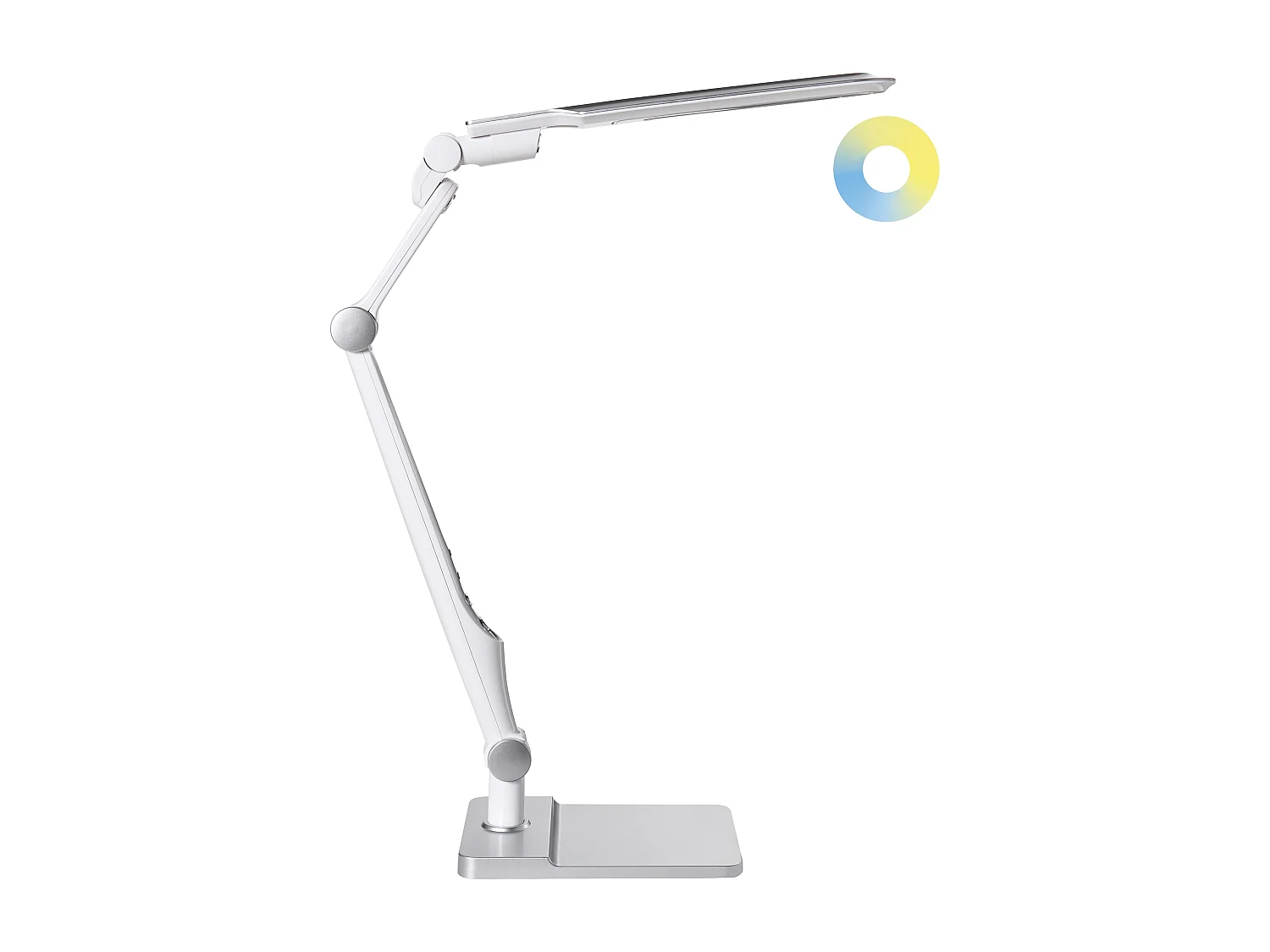 Lampe de bureau LED PEGASI Avec variateur Argenté
