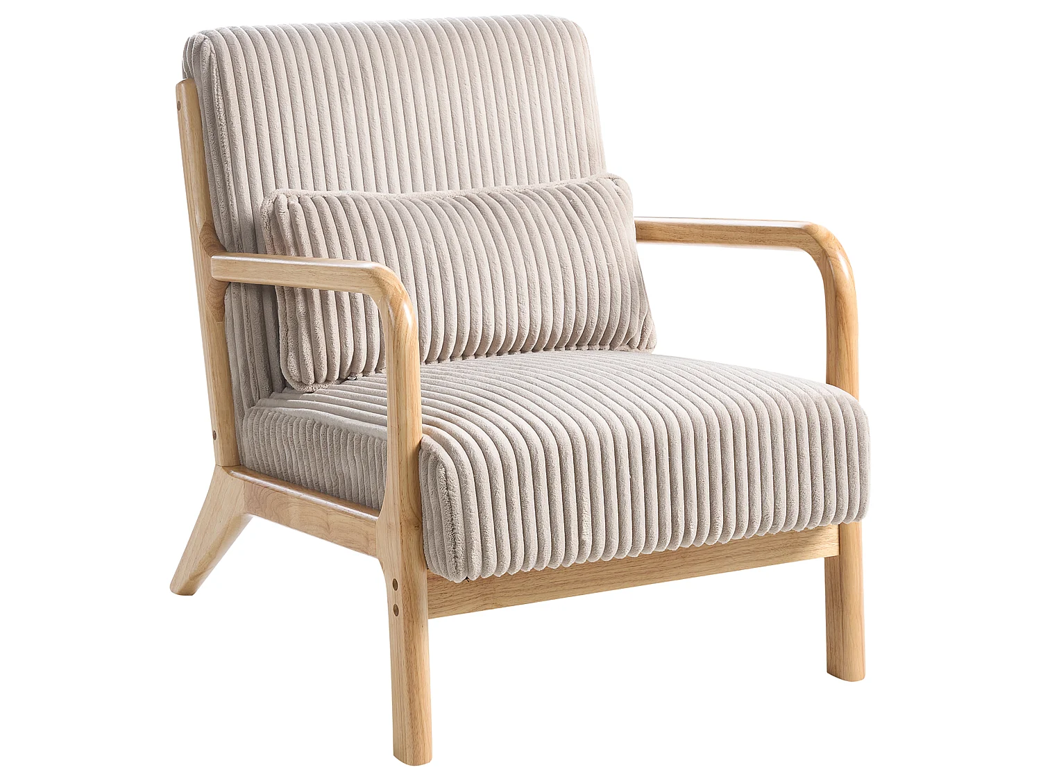 Armchair SORSELE Corduroy Beige