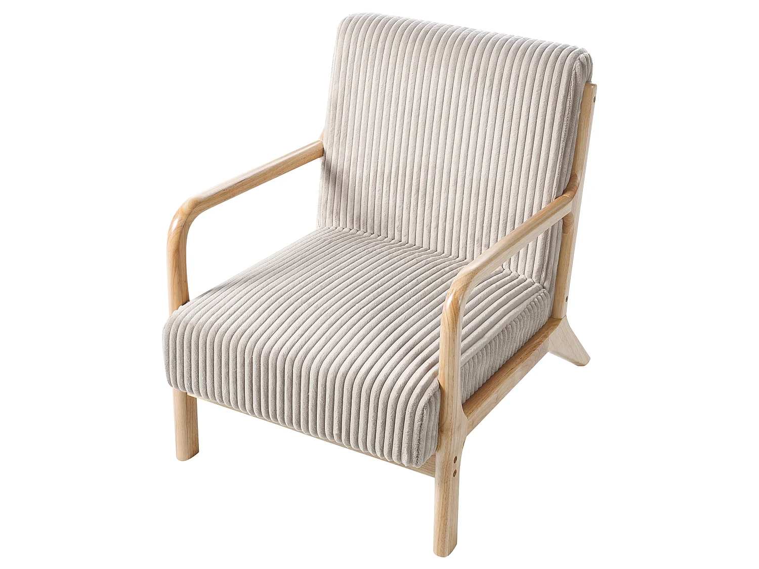 Armchair SORSELE Corduroy Beige