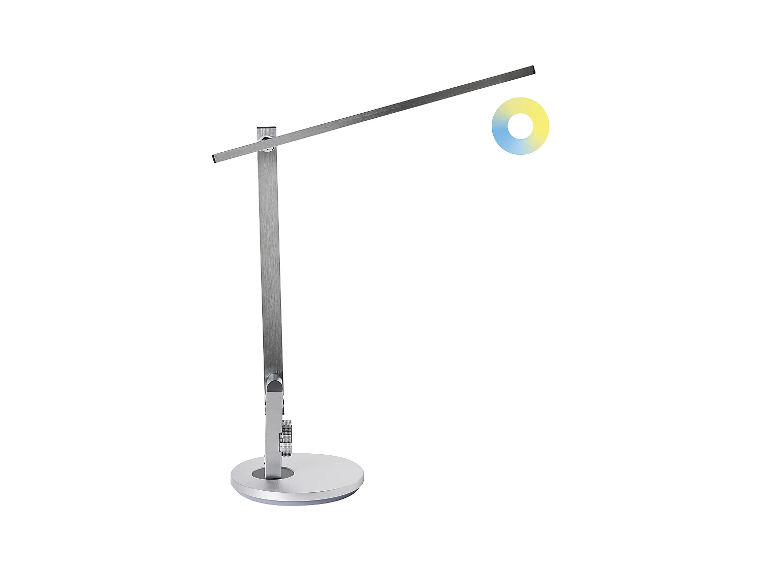 Lampe de bureau LED CETUS Avec variateur Argenté