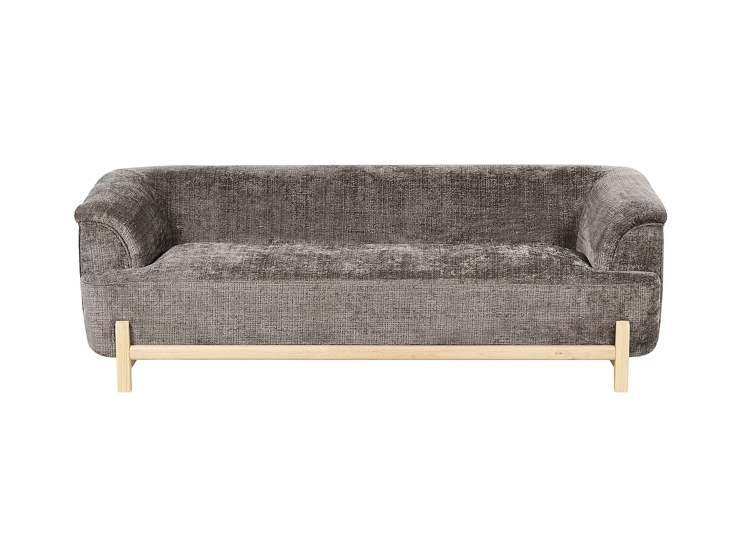 Canapé 3 places ALNOR Tissu chenille Marron