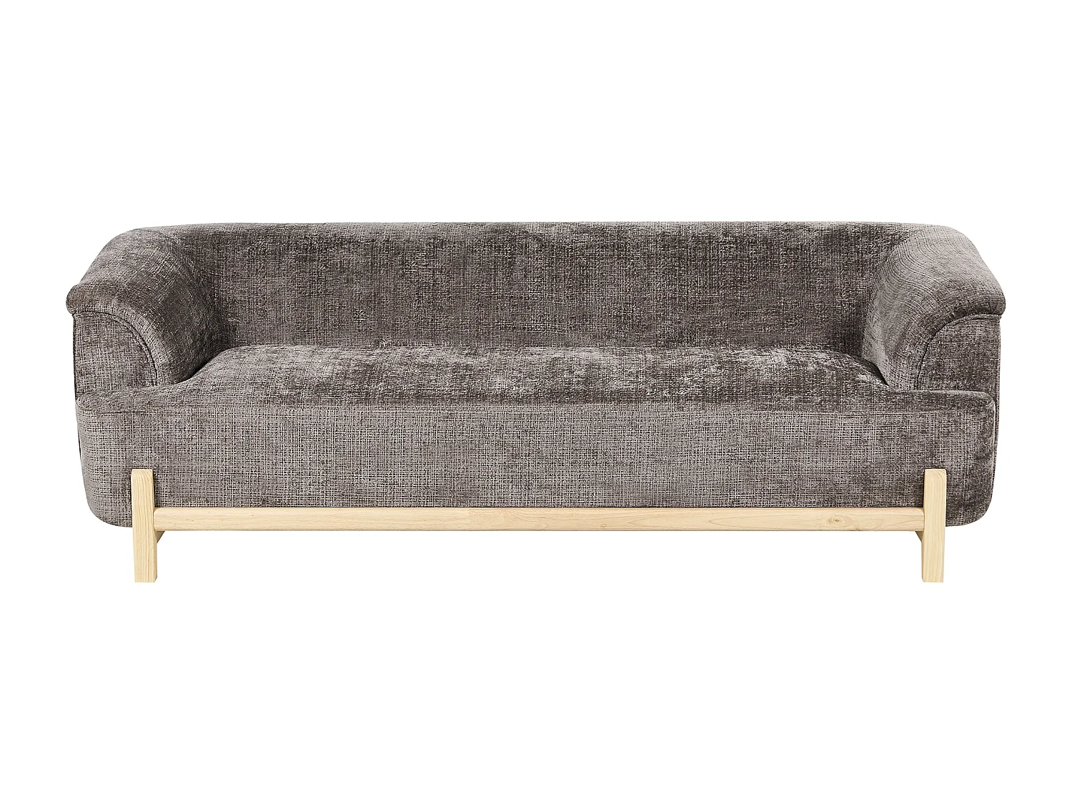 Canapé 3 places ALNOR Tissu chenille Marron