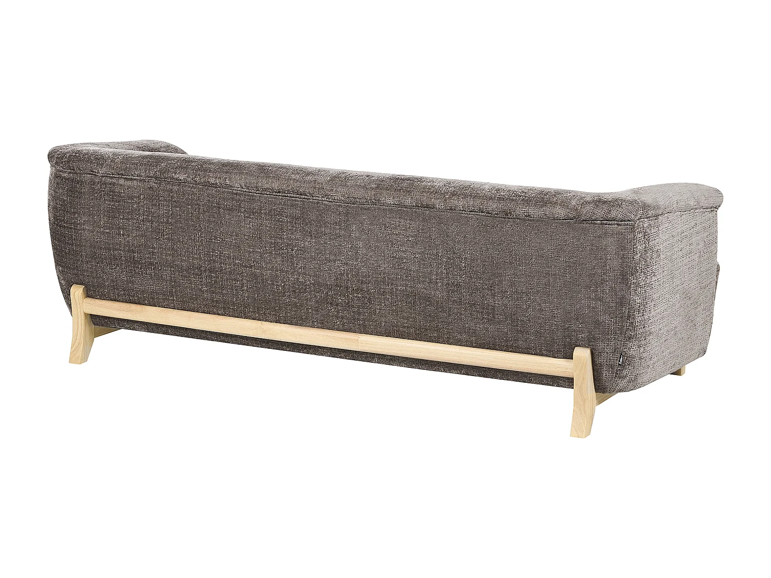 Canapé 3 places ALNOR Tissu chenille Marron