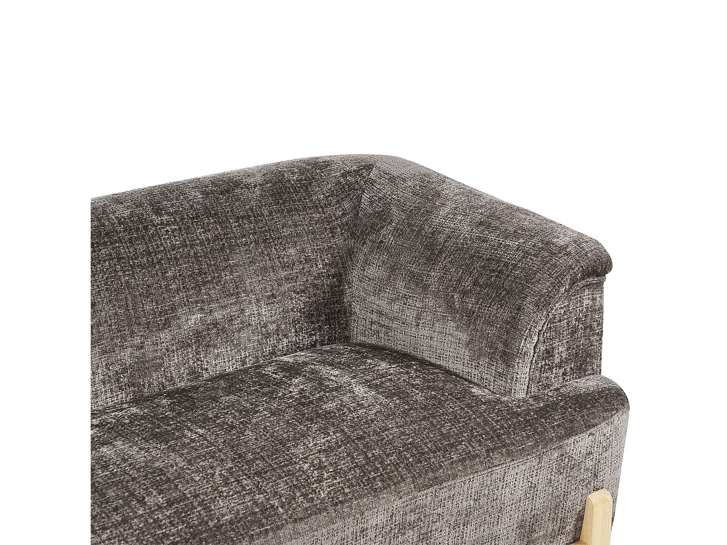 Canapé 3 places ALNOR Tissu chenille Marron