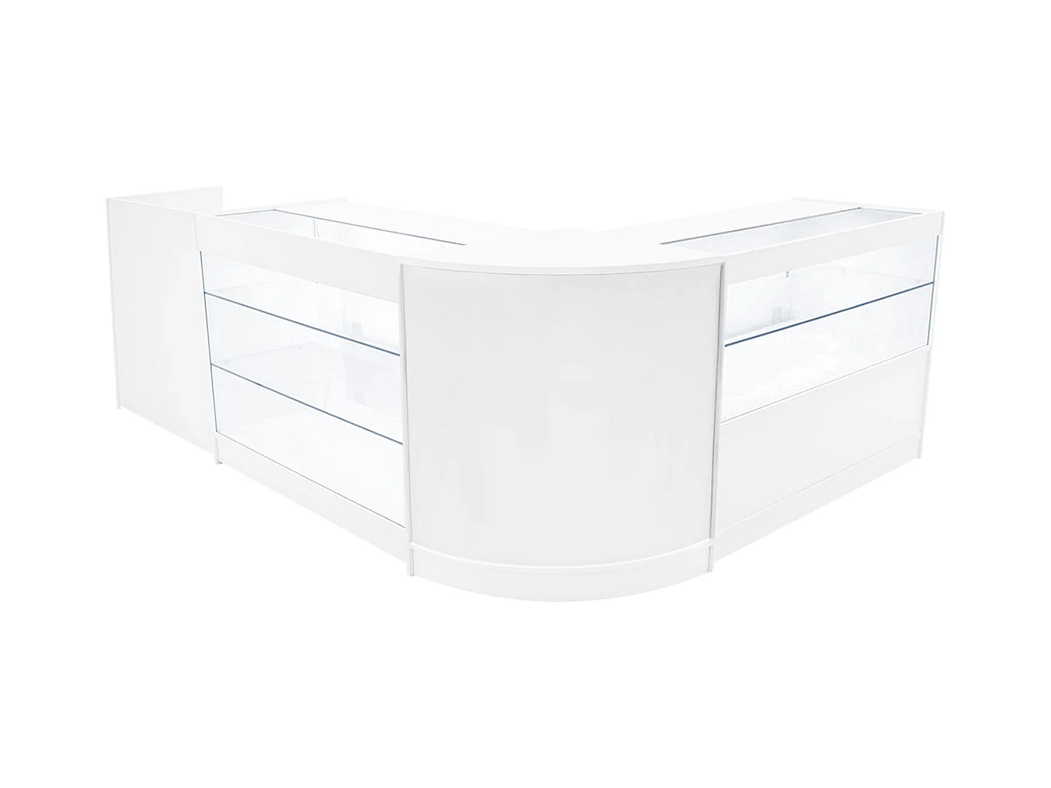 Vega LED Winkel Toonbank Set K1200, C1200, TB60 & CM60 - Wit