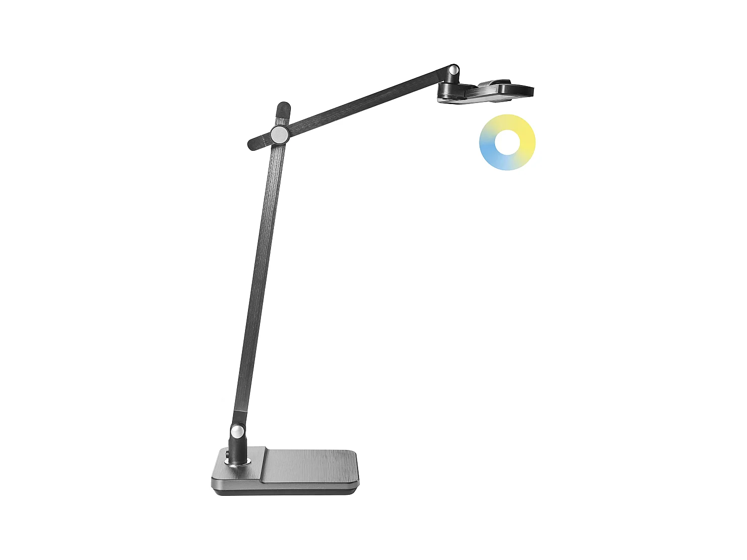 Lampe de bureau LED SERPENS Avec variateur Gris