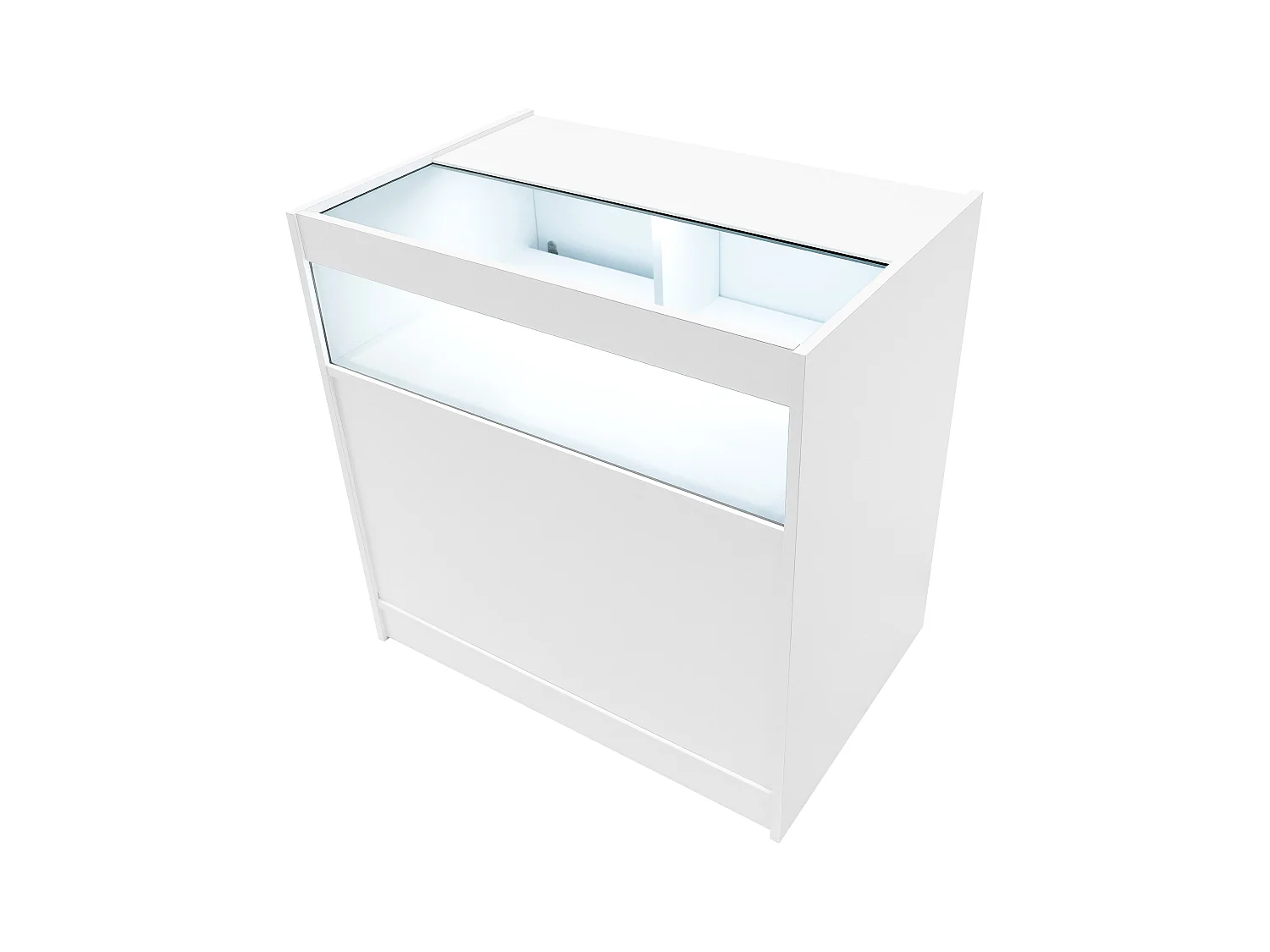 Luna LED Verkaufstheken-Set CM60 + B900 (2 Stück)+ TB60 – Weiß