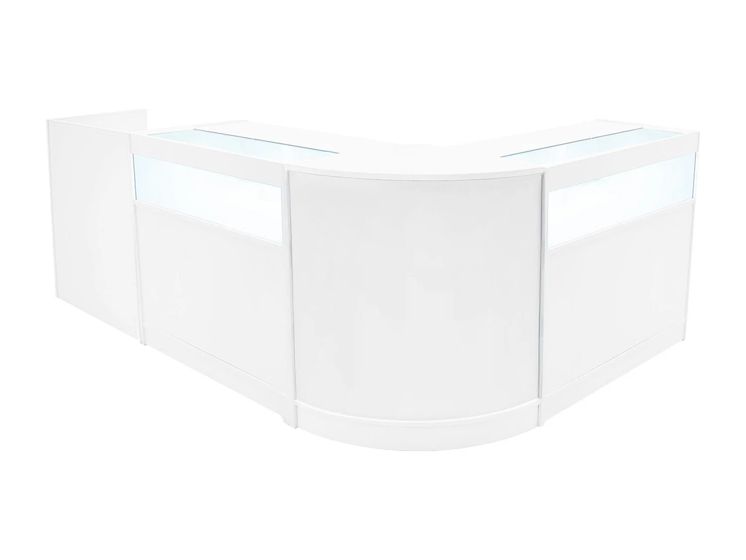 Comptoirs de Vente à LED Ensemble Luna - Blanc CM60, 2 x B900, TB60