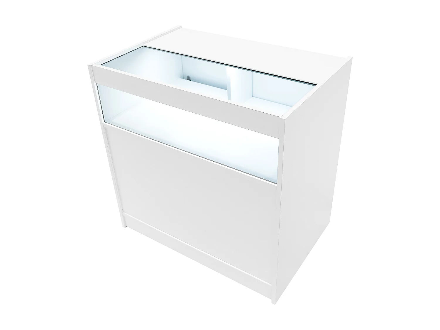 Comptoirs de Vente à LED Ensemble Luna - Blanc CM60, 2 x B900, TB60