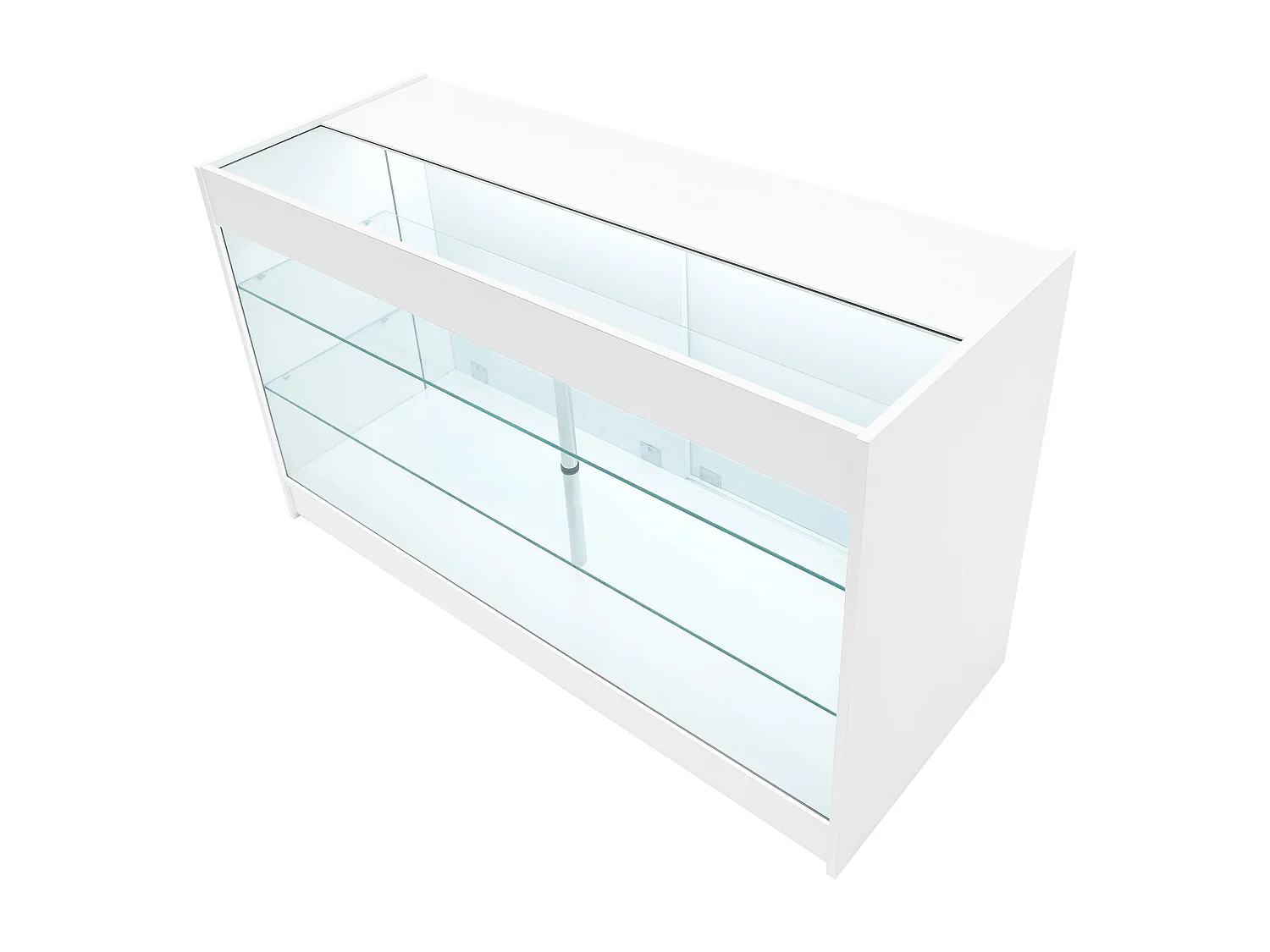 Vega LED Verkaufstheke- Set CM60 + C1500 + K1500 + TB60 – Weiß