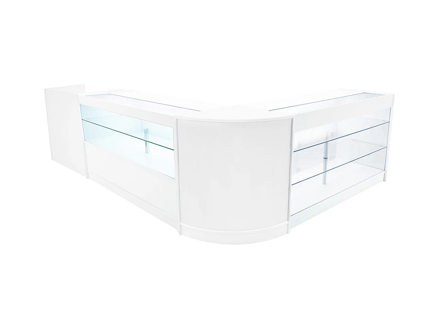 Vega LED Winkel Toonbank Set K1500, C1500, TB60 & CM60 - Wit