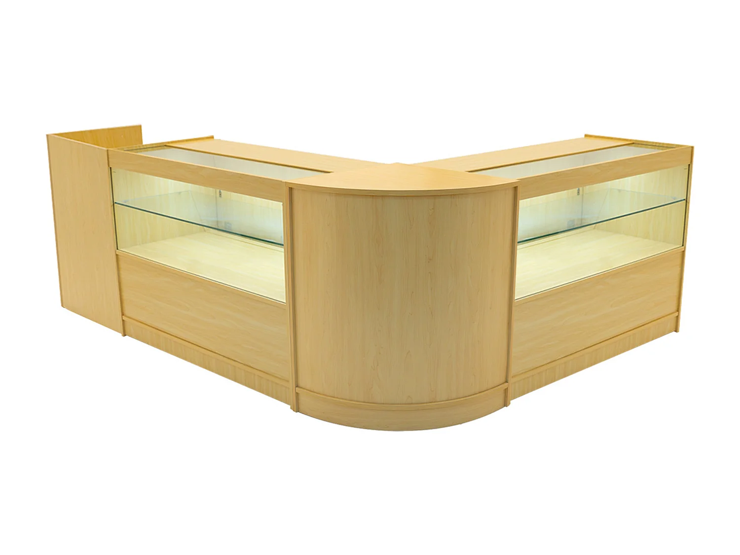 Phoenix LED Winkel Toonbank Set CM60, TB60 & 2 x C1200 - Esdoorn