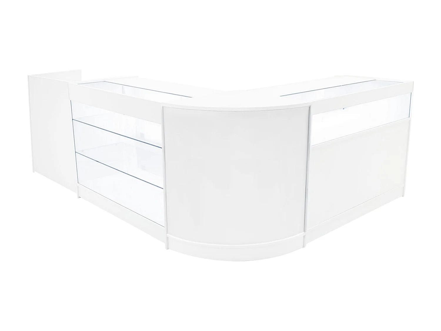 Comptoirs de Vente à LED Ensemble Polaris - Blanc CM60, K1200, B1200, TB60