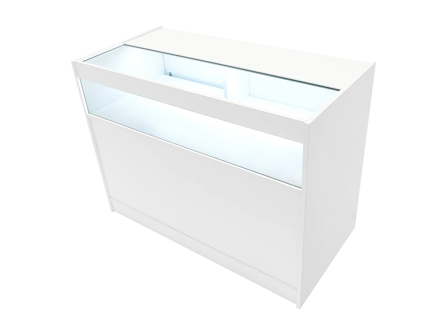 Comptoirs de Vente à LED Ensemble Polaris - Blanc CM60, K1200, B1200, TB60