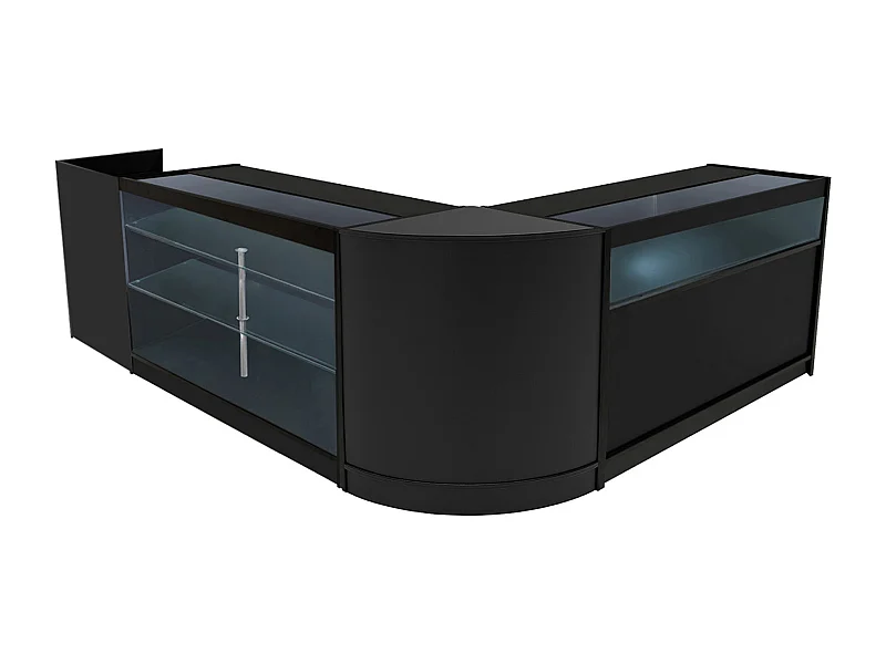 Polaris LED Winkel Toonbank Set K1500, B1500, TB60 & CM60 - Zwart