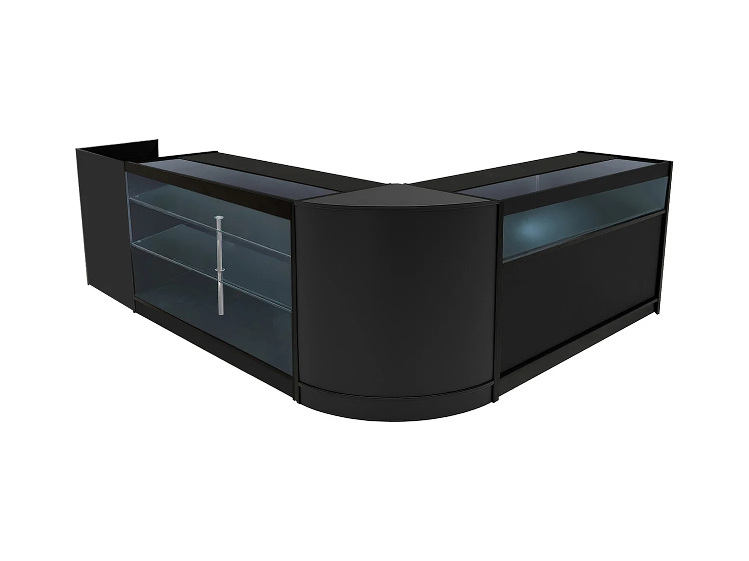 Polaris LED Winkel Toonbank Set K1500, B1500, TB60 & CM60 - Zwart