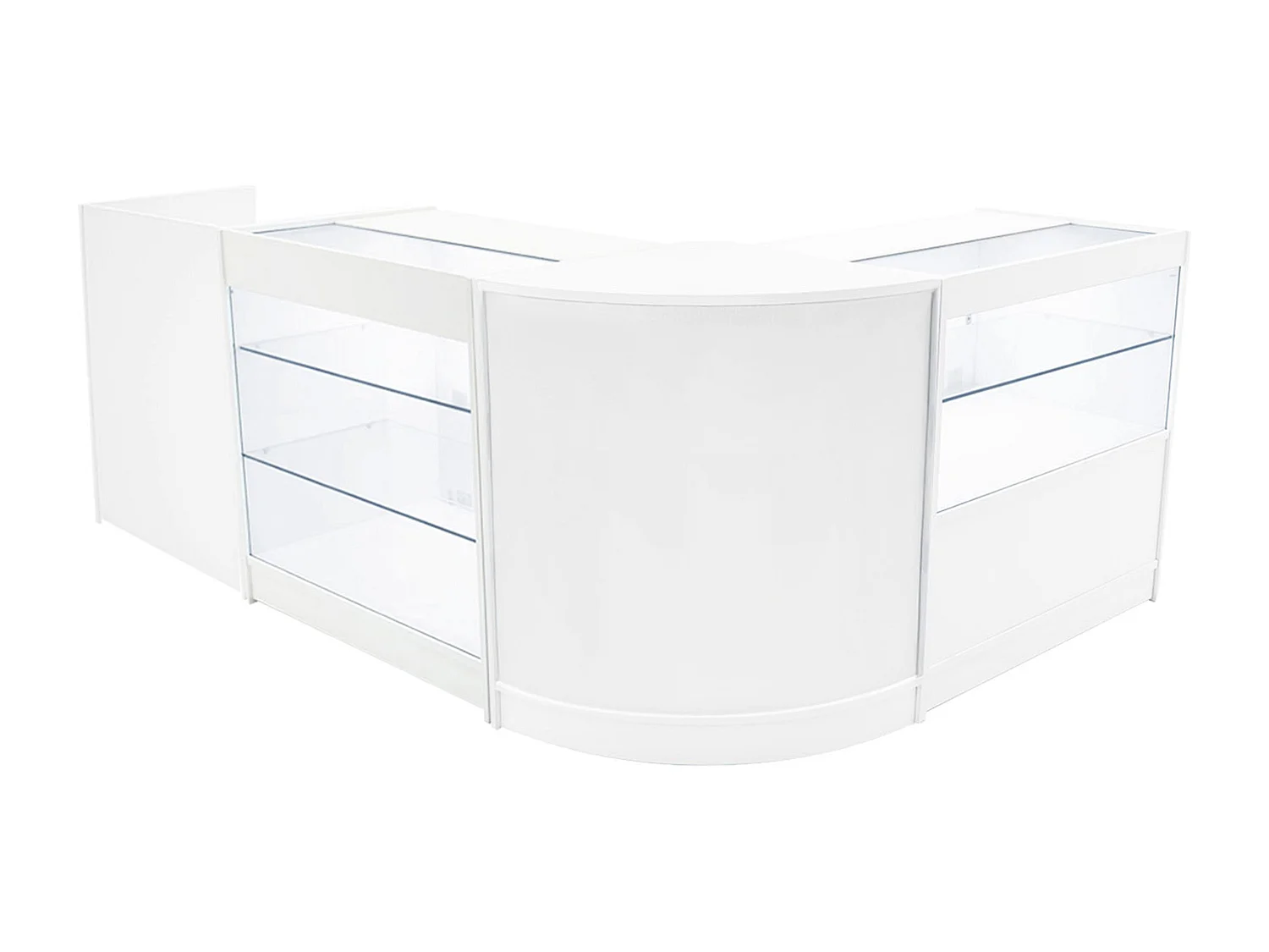 Vega LED Verkaufstheken-Set CM60 + C900 + K900 + TB60 – Weiß