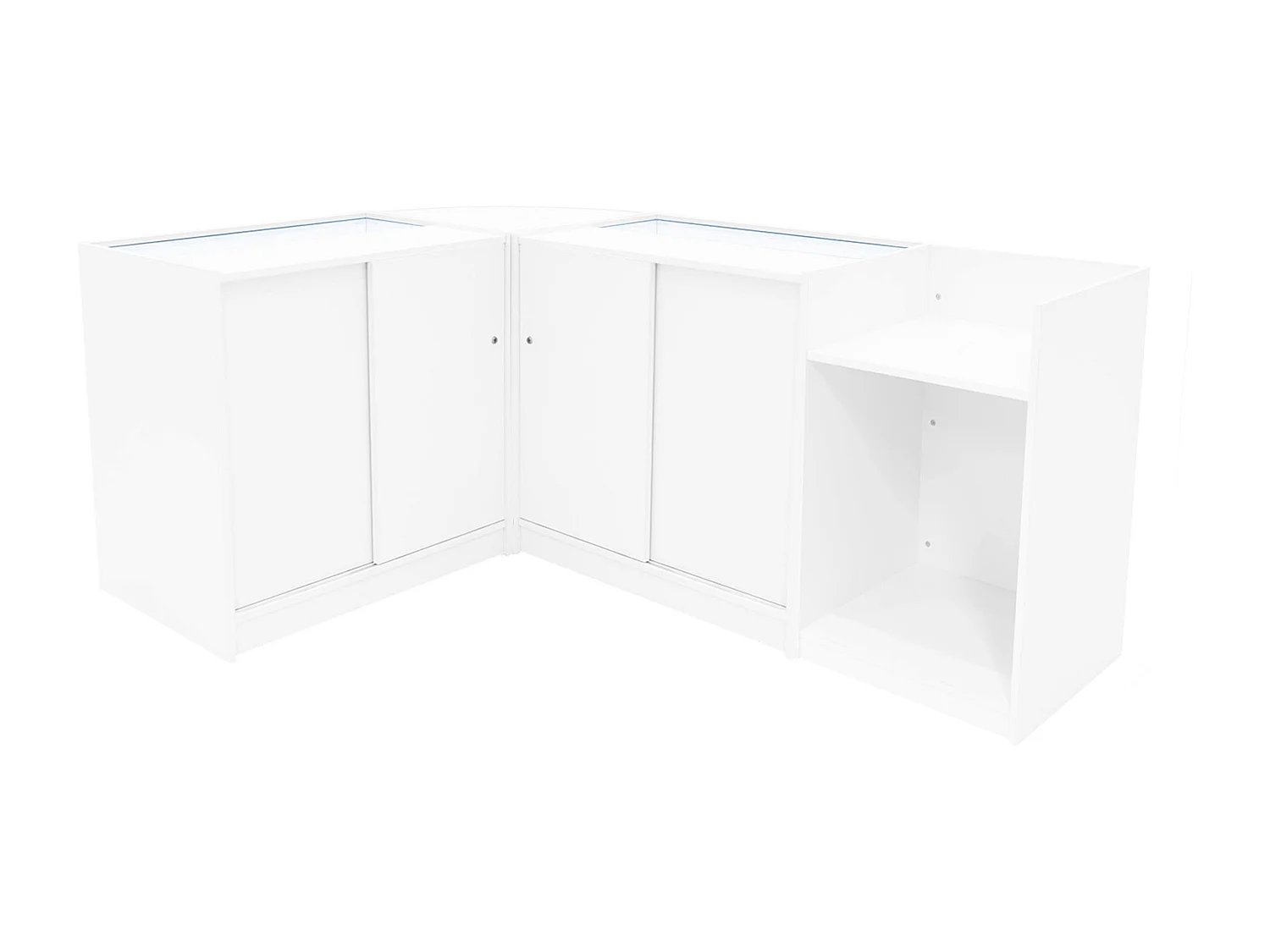 Vega LED Winkel Toonbank Set K900, C900, TB60 & CM60 - Wit