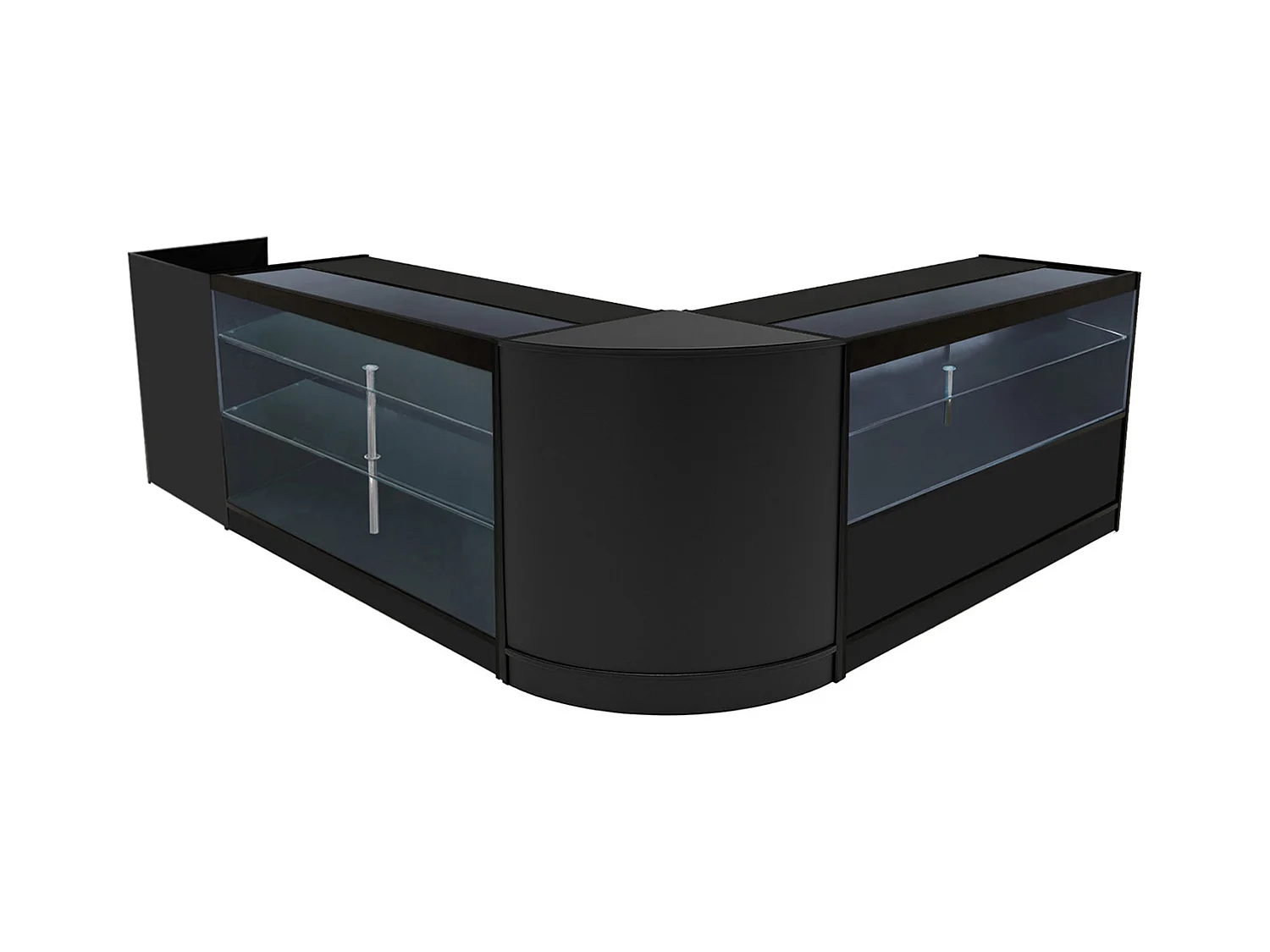 Vega LED Winkel Toonbank Set K1500, C1500, TB60 & CM60 - Zwart