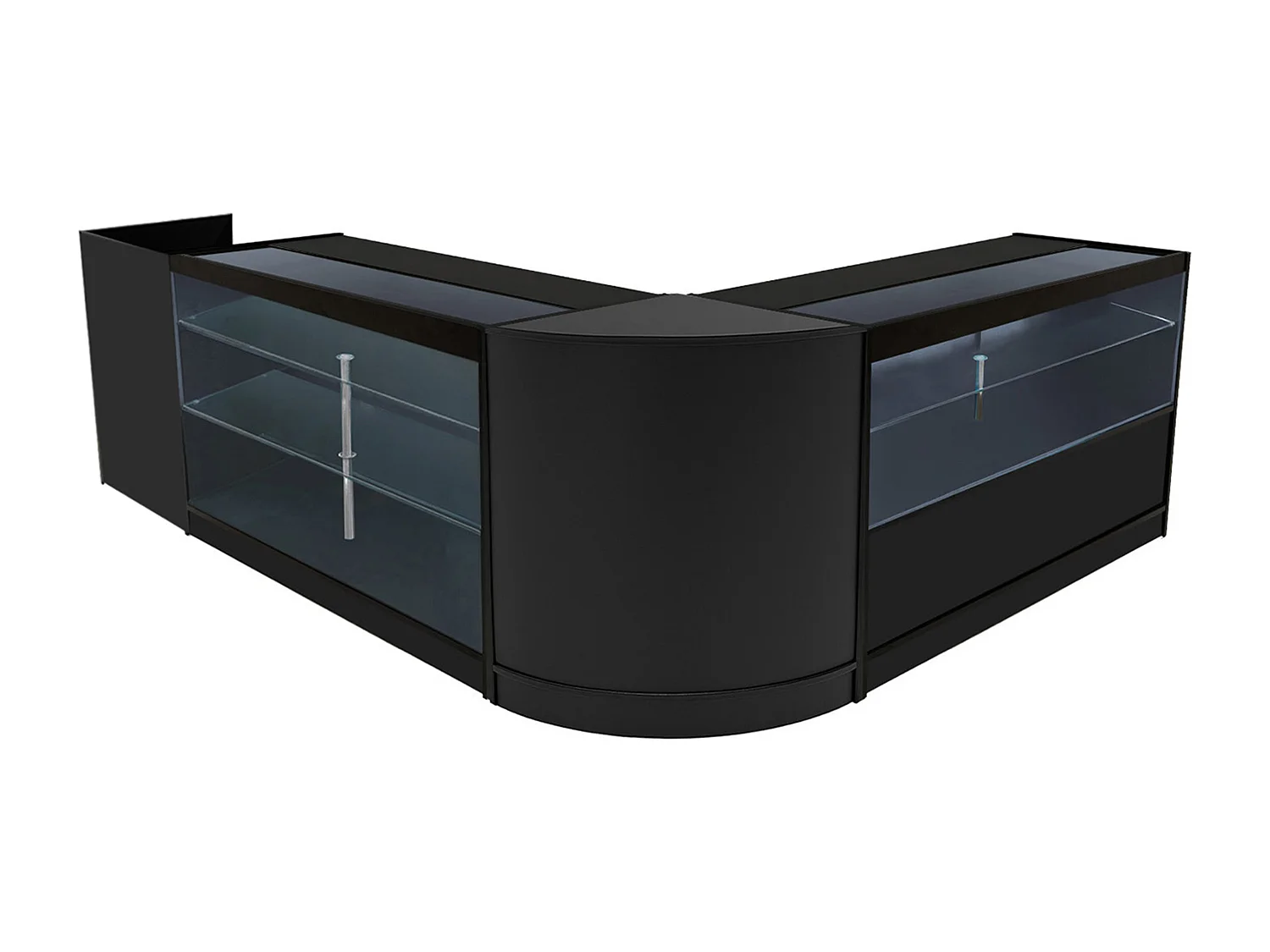 Vega LED Winkel Toonbank Set K1500, C1500, TB60 & CM60 - Zwart