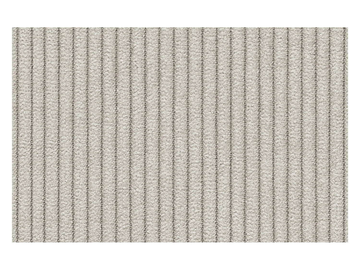 CANAPÉ D'ANGLE VILT 4 places, tissu blanc perle