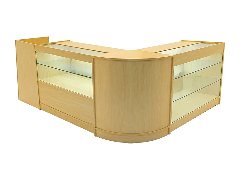 Vega LED Winkel Toonbank Set K1200, C1200, TB60 & CM60 - Esdoorn