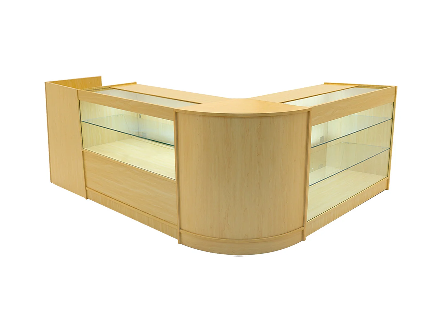Vega LED Winkel Toonbank Set K1200, C1200, TB60 & CM60 - Esdoorn