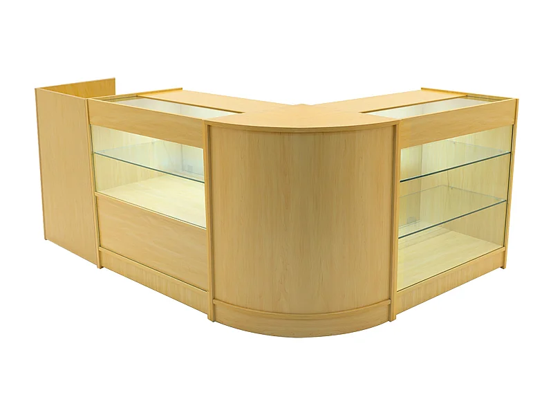 Vega LED Winkel Toonbank Set K900, C900, TB60 & CM60 - Esdoorn