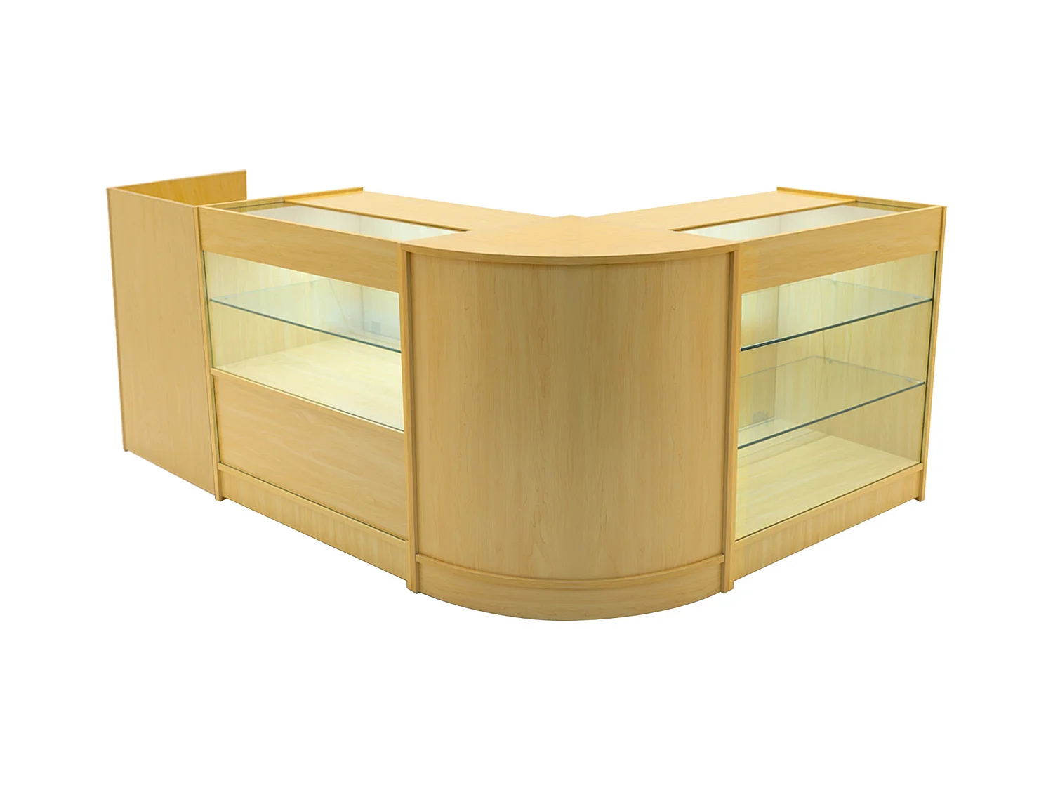 Vega LED Winkel Toonbank Set K900, C900, TB60 & CM60 - Esdoorn