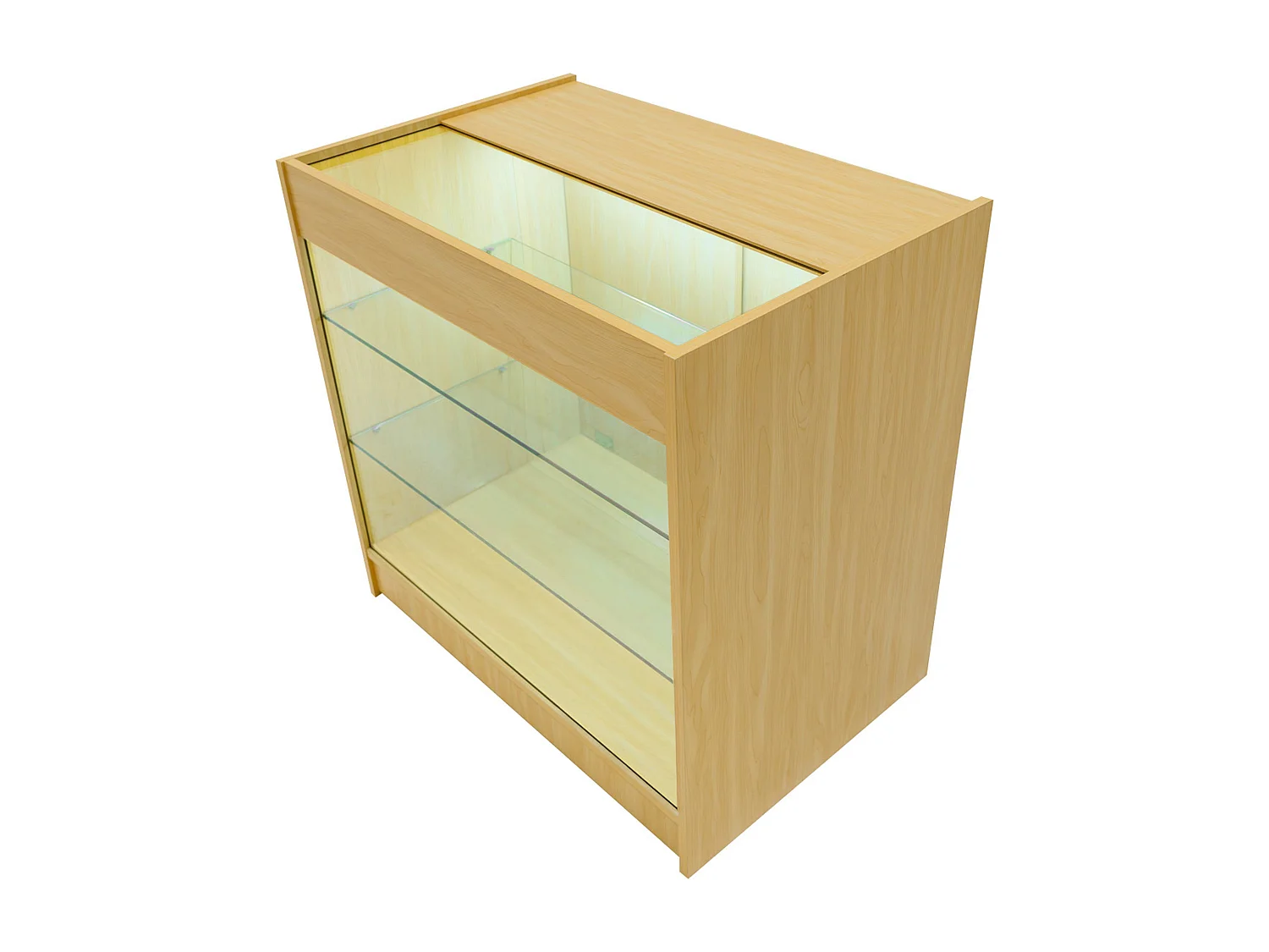 Vega LED Verkaufstheken-Set CM60 + C900 + K900 + TB60 – Ahorn